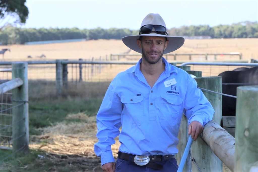 Supplied photo of Jarrod on farm (1)